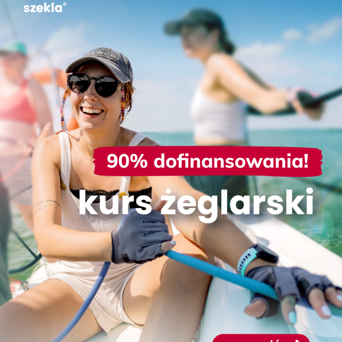 Dofinansowanie 90% do kursu żeglarskiego PREMIUM