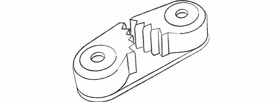 Knaga zaciskowa szczękowa